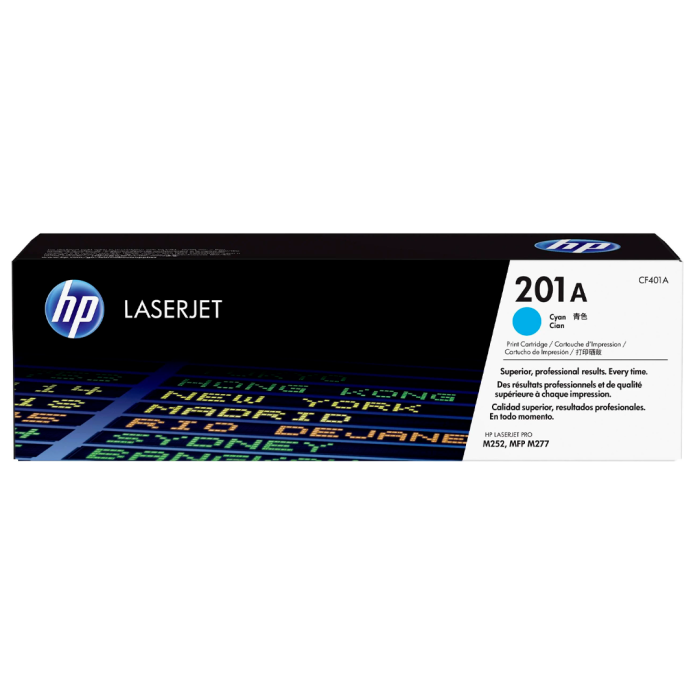 Cartucho de toner HP 201A CF401A Cian Laser