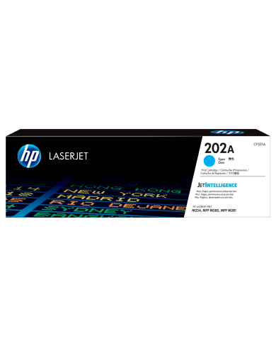 Cartucho de Tóner HP 202A Cian LaserJet Original