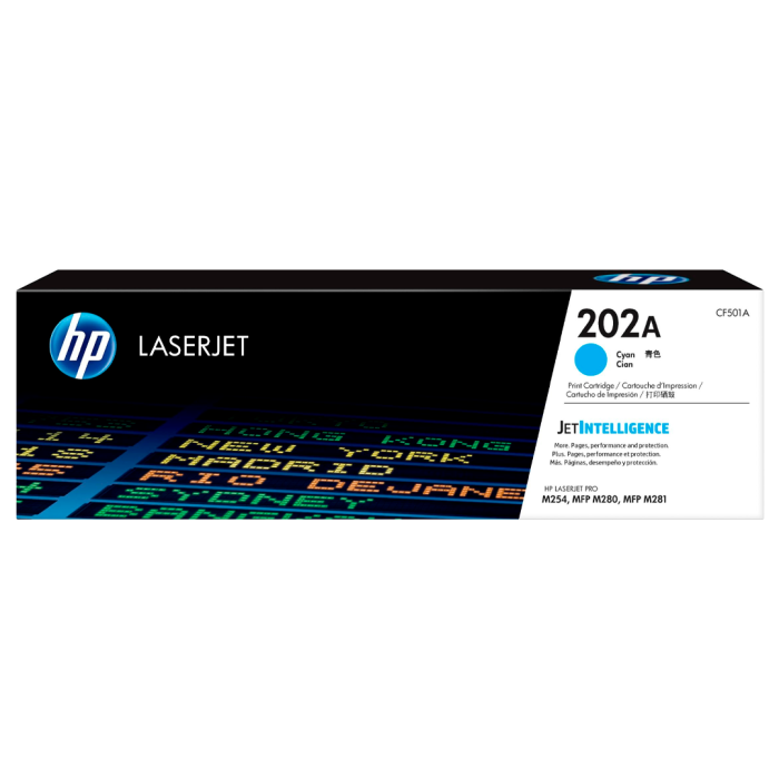 Cartucho de Tóner HP 202A Cian LaserJet Original