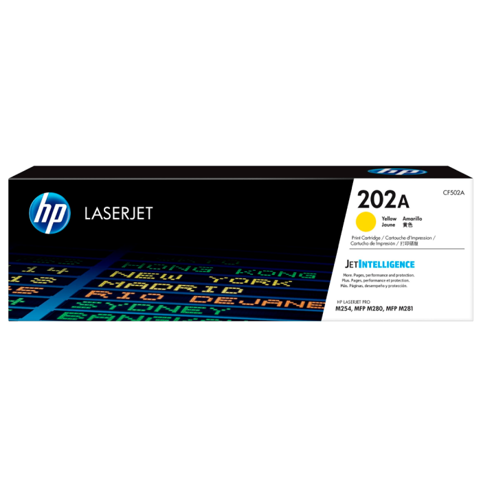 Cartucho de Tóner HP 202A Amarillo LaserJet Original