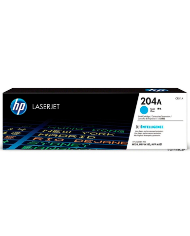 Cartucho de Tóner HP 204A Cian LaserJet Original
