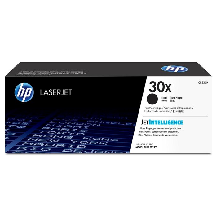 Cartucho de Tóner HP 30X Negro Alto Rendimiento LaserJet Original