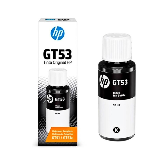 Botella de Tinta HP GT53 Negro Original 90 ml