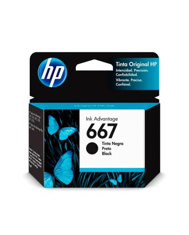 Cartucho de Tinta HP 667 Negro Original