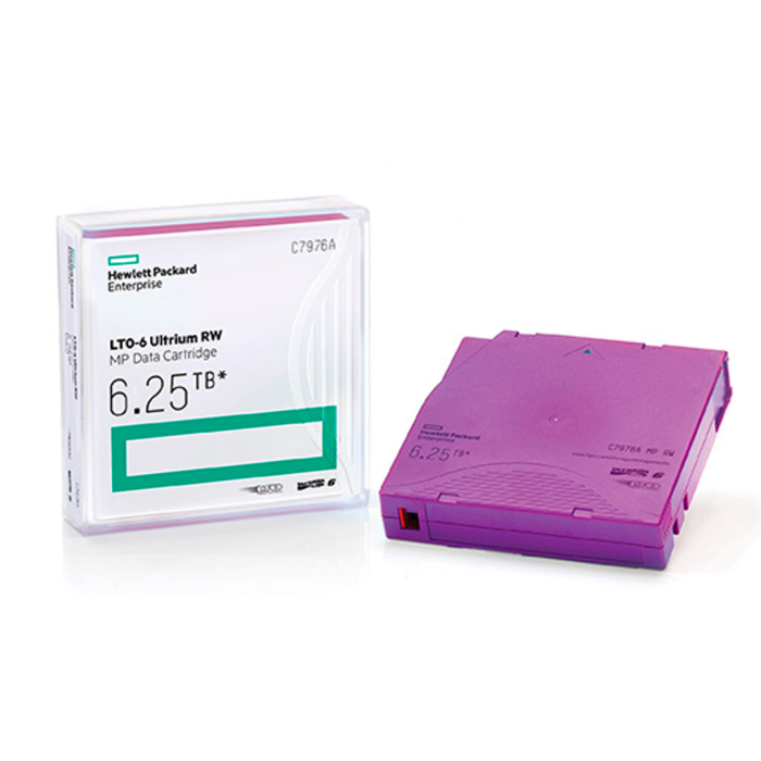 Cartucho de datos HPE LTO-6 Ultrium de 6,25 TB RW