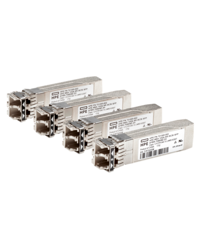 Pack de 4 transceptores HPE MSA SFP+ iSCI de corto alcance de 10 Gb