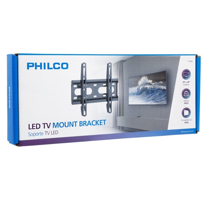 Soporte de TV al Muro Philco de 23 a 42", Hasta 45kg