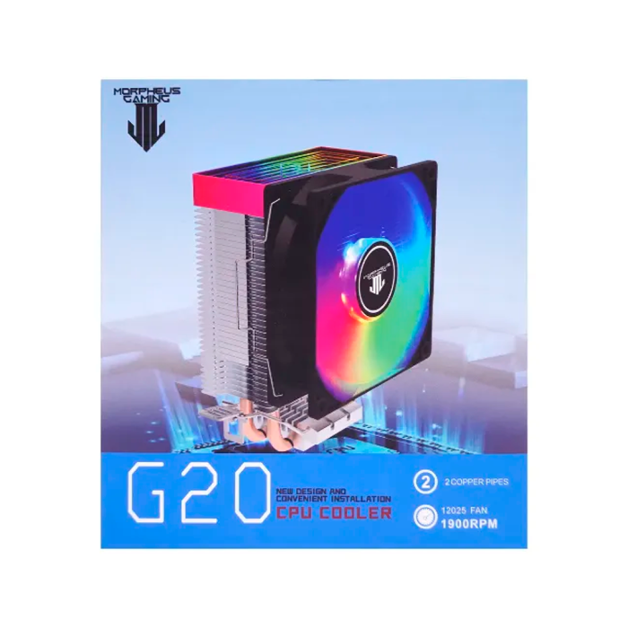 Ventilador CPU Morpheus G20 RGB, 1900 rpm, 3 pines