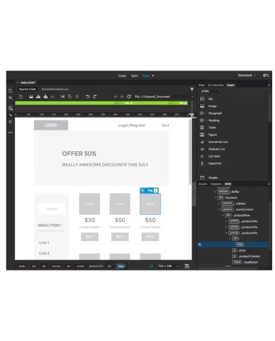 Licencia Adobe Dreamweaver CC for Teams, Suscripción Anual