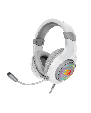 Audífonos gamer Redragon Hylas H260 Blanco RGB, 3.5 mm + USB