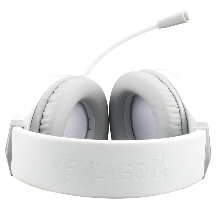 Audífonos gamer Redragon Hylas H260 Blanco RGB, 3.5 mm + USB