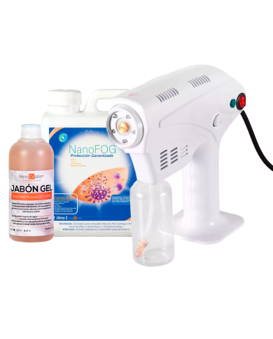 Pistola Sanitizadora Nano Desinfectante Recargable