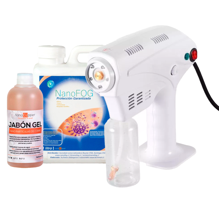 Pistola Sanitizadora Nano Desinfectante Recargable