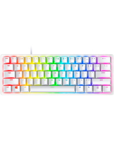 Teclado mecánico Razer Hunstman Mini Blanco 60 % Switch Red Inglés