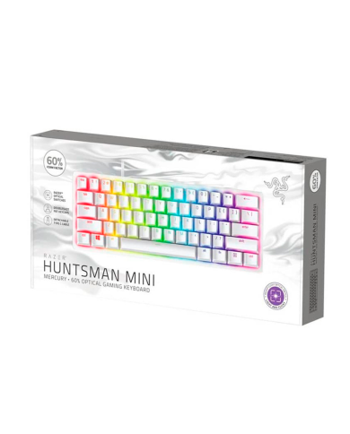 Teclado mecánico Razer Hunstman Mini Blanco 60 % Switch Red Inglés