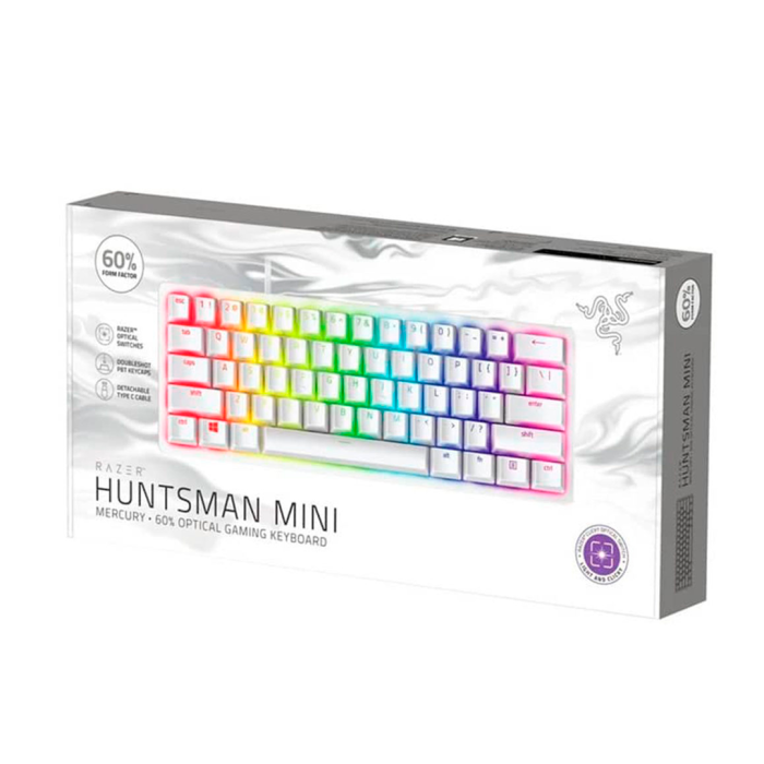 Teclado mecánico Razer Hunstman Mini Blanco 60 % Switch Red Inglés