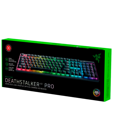 Teclado gamer inalámbrico Razer DeathStalker V2 Pro Switch Red Español