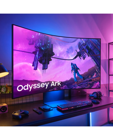 Monitor Gamer Samsung Odyssey ARK 55" UHD Curvo 1000R, 165Hz, 1ms