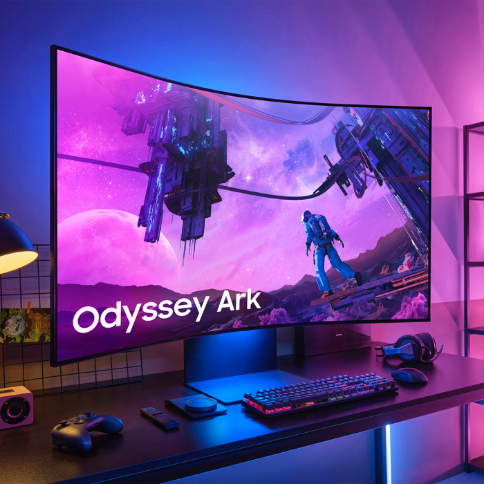 Monitor Gamer Samsung Odyssey ARK 55" UHD Curvo 1000R, 165Hz, 1ms