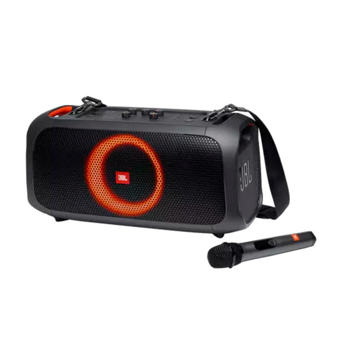 Parlante JBL PartyBox On-The-Go de 100W, IPX4, USB, RCA, TWS