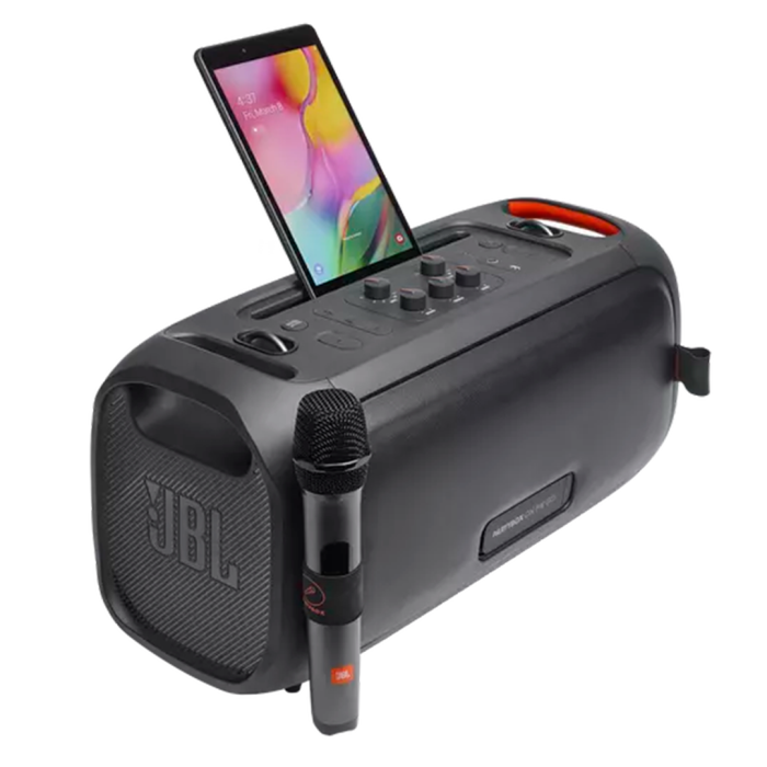 Parlante JBL PartyBox On-The-Go de 100W, IPX4, USB, RCA, TWS