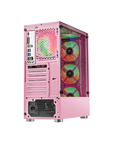 Pc Gamer Vibora Pink V1 AMD Ryzen 5 4600G, SSD 256GB, RAM 16 GB, W11P| Snake Gamer
