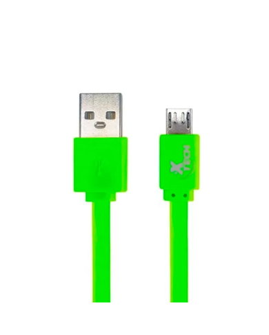 Cable Xtech USB2.0 macho/micro, 1 metro, Verde para carga y sincronización de dato
