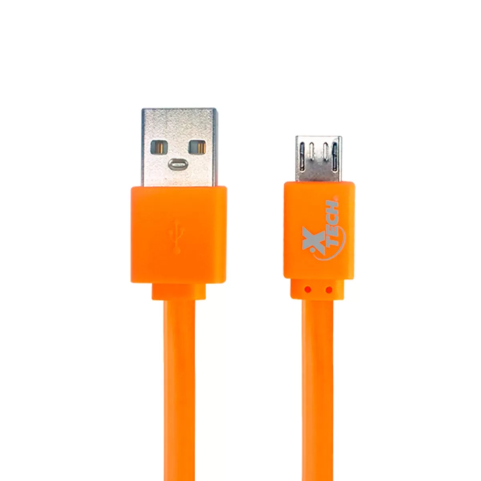 Cable Xtech USB2.0 macho/micro, 1 metro Naranjo para carga y sincronización de dato
