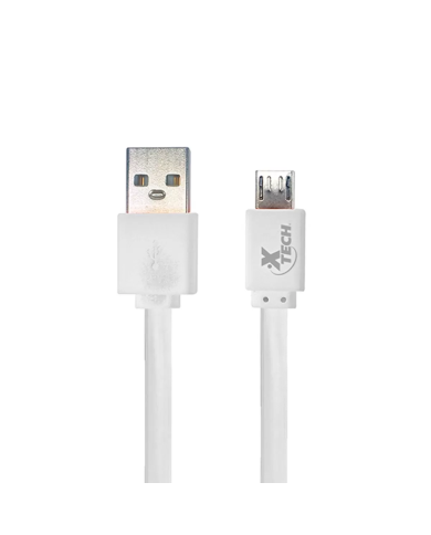 Cable Xtech USB2.0 macho/micro, 1 metro Blanco para carga y sincronización de dato