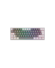 Teclado mecánico inalámbrico Redragon Fizz Pro K616-RGB White/Grey, Switch Red, Español