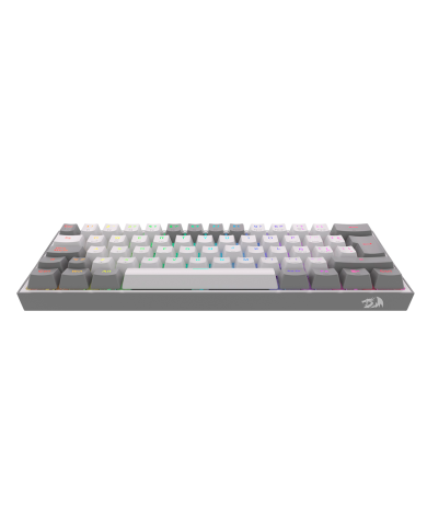 Teclado mecánico inalámbrico Redragon Fizz Pro K616-RGB White/Grey, Switch Red, Español