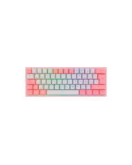 Teclado mecánico inalámbrico Redragon Fizz Pro K616-RGB White/Grey, Switch Red, Español