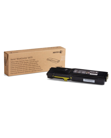 Toner Xerox 106R02754 para WorkCentre 6655 (7.500 Páginas, Amarillo)