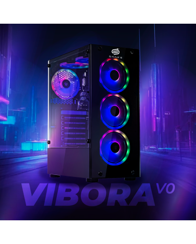Pc Gamer Vibora Black V0 AMD Ryzen 3 3200G, SSD 512GB, RAM 16 GB, WIFI 2.0 | Snake Gamer
