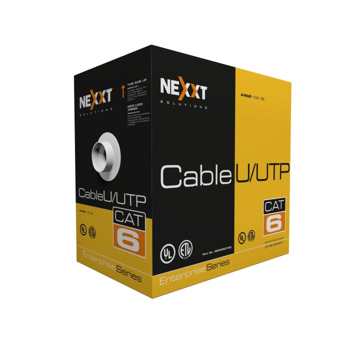 Bobina De Cable De Red UTP Cat6 AZUL PORTADA