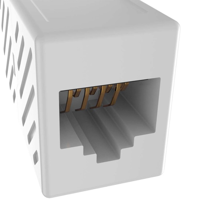 Módulo acoplador lineal Nexxt CAT6 Blanco front