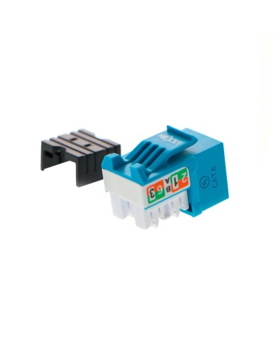 Módulo Keystone Jack RJ45 Cat6 Tipo 110 AZUL