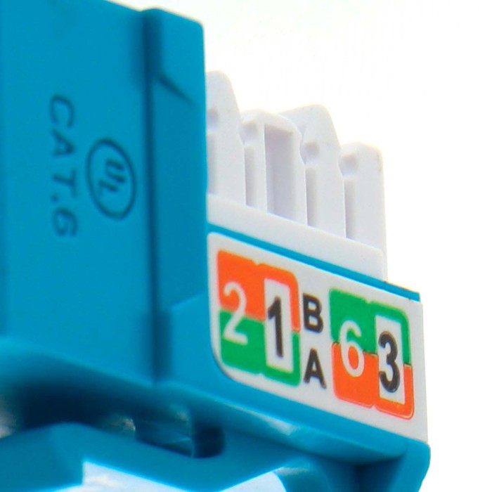 Módulo Keystone Jack RJ45 Cat6 Tipo 110 DETAIL