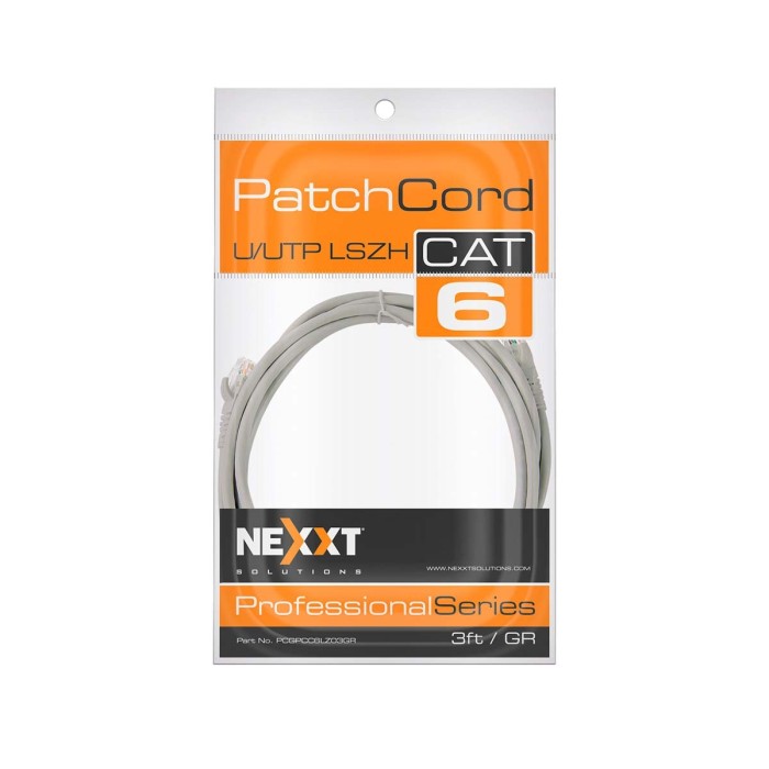 Cable De Red UTP Cat6, multifilar, con revestimiento tipo LSZH bag