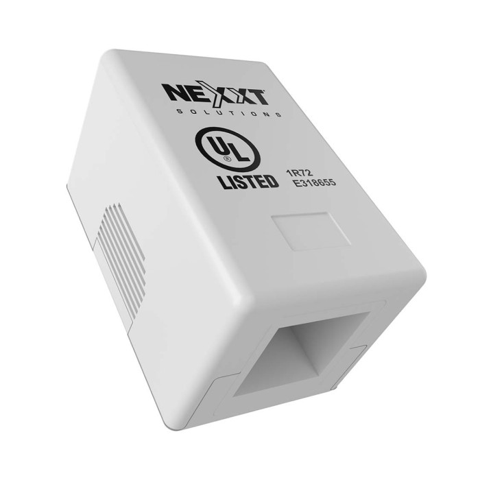 Caja de montaje sobre pared Nexxt 1 puerto Blanco