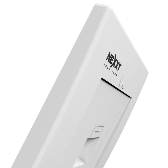 Placa de pared 1/2/4 puertos Blanco para conectores tipo keystone (bolsa de 100)