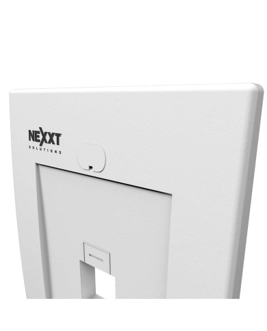 Placa de pared 1/2/4 puertos Blanco para conectores tipo keystone (bolsa de 100)