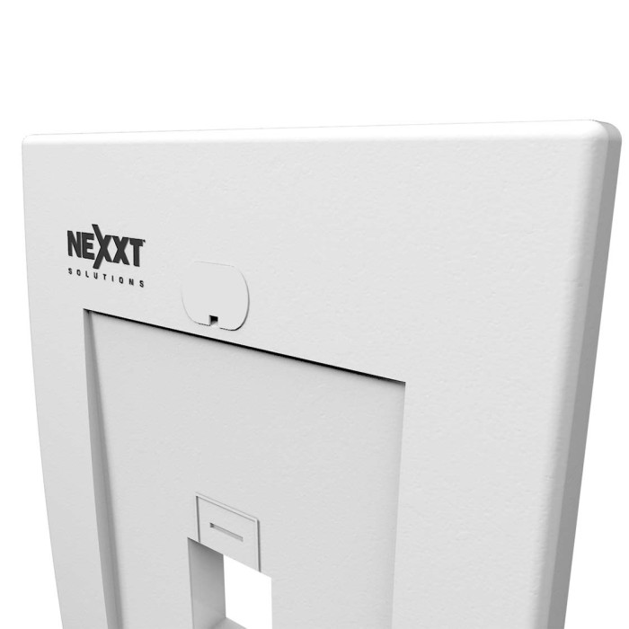 Placa de pared 1/2/4 puertos Blanco para conectores tipo keystone (bolsa de 100)