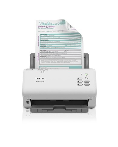 Escáner Profesional Brother ADS4300N, ADF, 80ppm, 1.200 DPI, USB