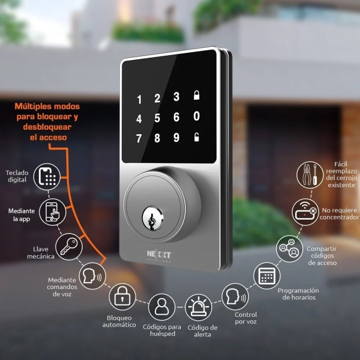 Cerradura Inteligente WiFi Nexxt NHS-D100