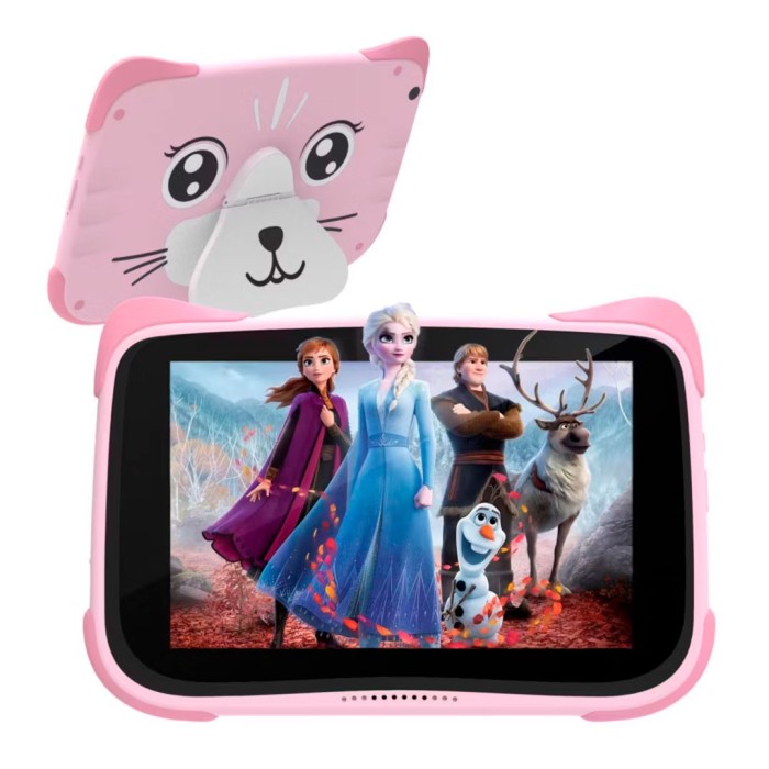 Tablet Kids Educacional 8” HD, 4GB Ram, 64GB, Android 13, Puppy Pink, WiFi