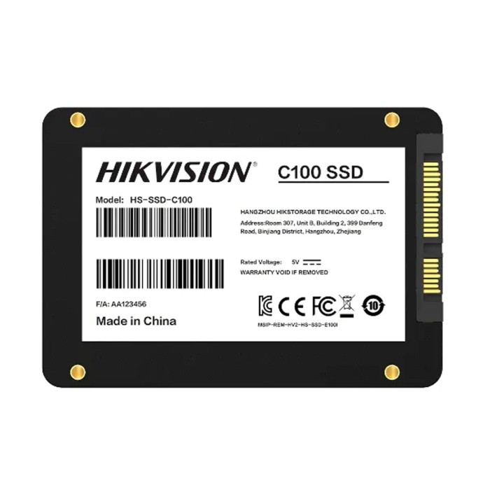 Unidad Estado Sólido SSD Hikvision C100, 240GB, Lectura 530MB/s, Escritura 400MB/s