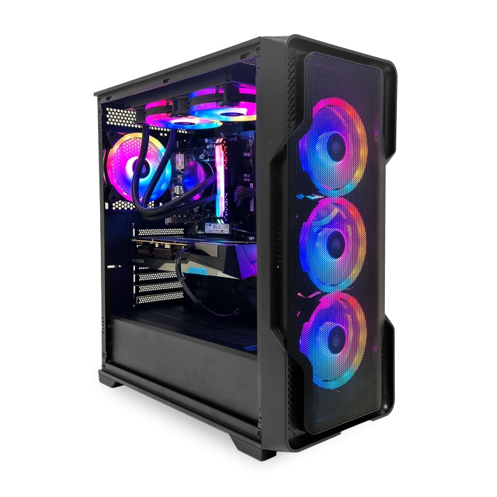 Pc Gamer Vibora Black V5 AMD Ryzen 7 5700X, RADEON RX 7600, SSD 1TB, RAM 32 GB, W11P | Snake Gamer