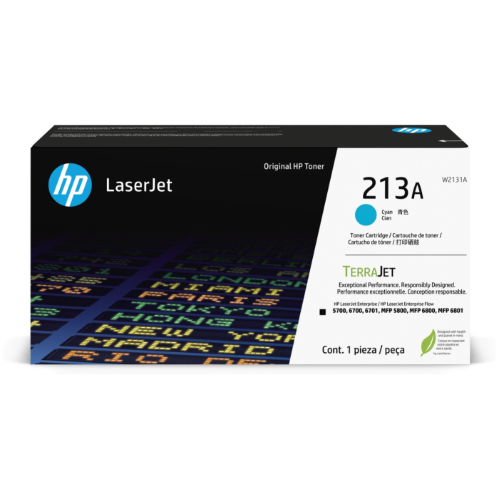 Cartucho de Toner HP 213A LaserJet Cian Original