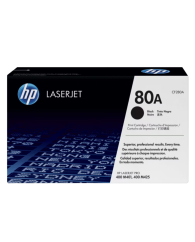 Cartucho de Toner HP LaserJet Pro 80A Negro Original